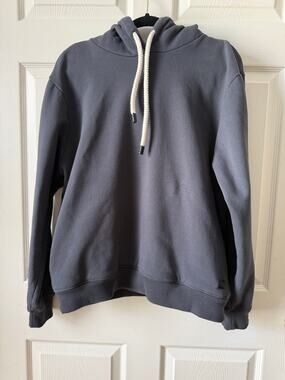 PTO Nordstrom Gray Pullover Hoodie Hidden Kangaroo Pocket Unisex Size Large